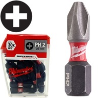 Hrot hrotov Milwaukee PH2 náraz SHOCKWAVE; balenie 25 