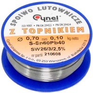 CÍN 0,7 mm 0,1 kg S CYNEL FLUX Sn60Pb40