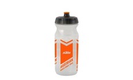 BIDON KTM BI TEAM 650ML TRANSPARENTNÉ ORANŽOVÉ LOGO