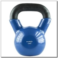 Vinyl kettlebell 12 kg tmavomodrý HMS KNV12