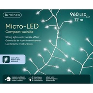 Micro 960 led vonkajšie/vnútorné svietidlá studená biela 12m