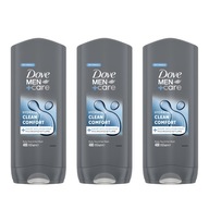 Sprchový gél Dove Men+Care Clean Comfort 3x400