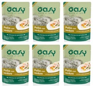 Oasy Natural Chicken so zeleninou 6x70g