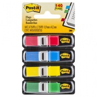 Post-it Mini záložky, 4 klasické farby, po 35 kusov