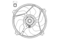 VENTILÁTOR RADIÁTORA CITROEN XSARA PICASSO 99-NRF