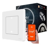 Stmievač Zigbee 3.0 Light Switch Tuya Moes Star Ring 1 Channel White