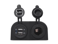 DVOJITÁ VSTAVANÁ ZÁSUVKA 2.1 + 1A USB NABÍJAČKA