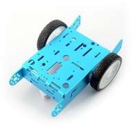 Modrý podvozok 2WD 2-kolesový kovový podvozok robota