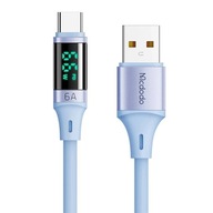 Kábel Mcdodo USB na USB-C 6A 66W LED 480 Mbps 1,2 m