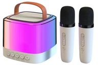 KARAOKE SET 5W DVA RGB MIKROFÓNY USB SD AUX BLUETOOTH