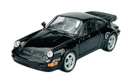 WELLY PORSCHE 911 964 TURBO ČIERNA 1:24 KOV NOVÝ MODEL