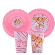 3-dielna jedálenská súprava pre deti Paw Patrol Pink.