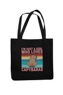 Capybara Copybara Bag Fan's Gift Black 2