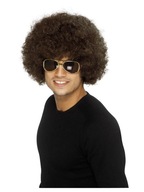 Afro parochňa Disco Parochňa Afro hnedé vlasy