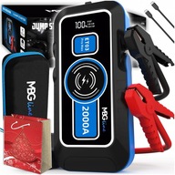 Výkonný Jump Starter Booster 59,2 Wh Powerbanka 16000mAh QC3.0 LED