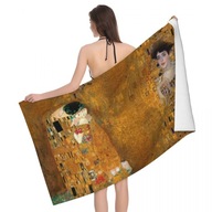 UTERÁK Gustav Klimt kiss plážový uterák č