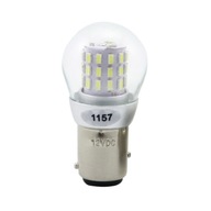 Biela LED žiarovka BAY15D 12V 24V DC 21/5W