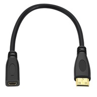Kábel Micro HDMI na Mini HDMI 1.4 4K 15CM kábel