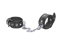 BDSM NARROW RUN Cuffs, BLACK 2029 NO 1 SM