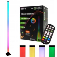 RGB SMART hudobná stojaca stojaca lampa S APLIKÁCIOU TUYA ČIERNA + DIAĽKOVÉ