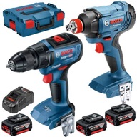 Skrutkovač BOSCH GSR 18V-50 + rázový uťahovák GDX 180-LI