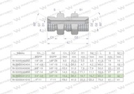 Palcová predelová hydraulická armatúra BB 3/4" BSP s poistnou maticou (X