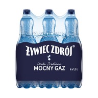 ŻYWIEC ZDRÓJ 1,5L VODA SILNÝ PLYN BALENIE 6 KS