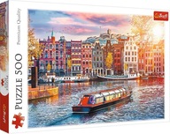 PUZZLE AMSTERDAM HOLANDSKO 500 KUSOV. VÝHĽAD NA MESTO