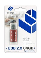 STORANGE USB 2.0 kľúč 64GB hnedý