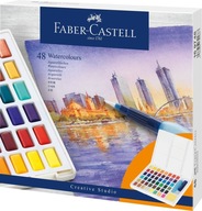 CS AKVARELOVÉ FARBY V KOCKÁCH FABER-CASTELL 48KOL