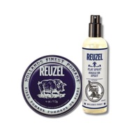 Reuzel Fiber Pomáda pasta na vlasy 113 g & Reuzel Clay Spray 355 ml