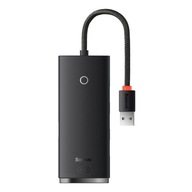 Baseus Lite Series HUB 4-portový (USB-A až 4xUSB-A 3.0) 0,25 m čierny