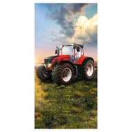 Osuška pre deti 70x140 Traktor Red