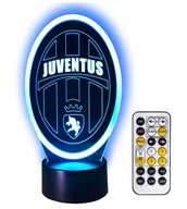 JUVENTUS 3D LED NOČNÁ LAMPA DARČEK + DIAĽK