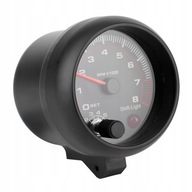 3,75 palcový čierny tachometer do auta 0-8000