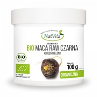 Maca BIO RAW Black Ground Organic Natural Libido 100g NatVita