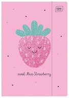 Folder with Guma A4 + STRAWBERRY Glitter Interdruk