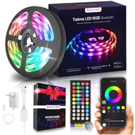 5M RGB 5050 LED pásik LED Diaľkové ovládanie Bluetooth APP MUSIC Set 12V SMD