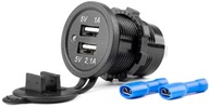 NABÍJAČKA DO AUTO ZÁSUVKY 2x USB 12V 24V