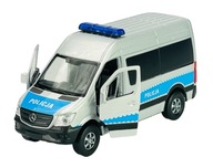 WELLY MERCEDES-BENZ SPRINTER PANEL VAN POLISH POLICE 1:34 NOVÝ KOVOVÝ MODEL