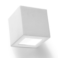 Keramické nástenné svietidlo LEO Square LED White E27 svietidlo