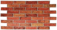 PVC nástenný panel 3D Red Brick Retro Brick