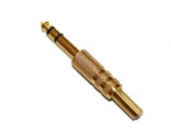 Veľký jack konektor 6,3 mm stereo kovový /1856