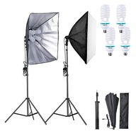 STUDIO LAMPA softbox 50x70 4x žiarovka statív