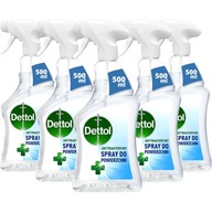 DETTOL 5x Originálny ANTIBAKTERIÁLNY sprejový set 500ml na čistenie a umývanie