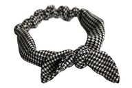 Čelenka Houndstooth, pin-up, viazaná mašľa