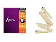 Elixir NanoWeb Phosphor Bronze Struny 10-47+ ZDARMA