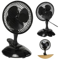 STOLNÝ VENTILÁTOR KLIP STOJAN NASTAVENIE 2 REŽIMY 25W SILENT SET