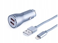 MYWAY USB NABÍJAČKA DO AUTO + KÁBEL 12/24V 36W