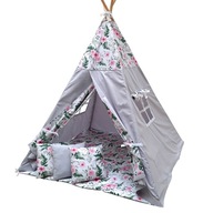 EDISA - TIPI stan pre deti vigvam + 3 vankúše + podložka 120X120 CE